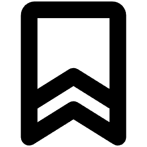 Bookmark Bold Icon from Phosphor Bold Set