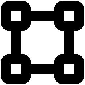 Bounding Box Bold Icon from Phosphor Bold Set