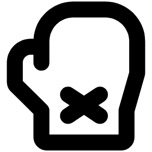 Boxing Glove Bold Icon from Phosphor Bold Set