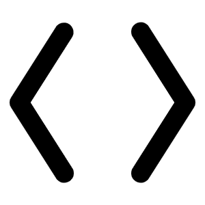 Brackets Angle Bold Icon from Phosphor Bold Set