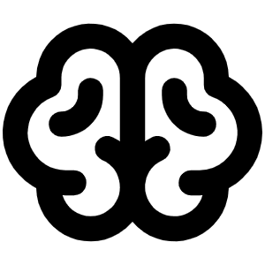 Brain Bold Icon from Phosphor Bold Set