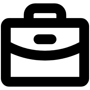 Briefcase Bold Icon from Phosphor Bold Set
