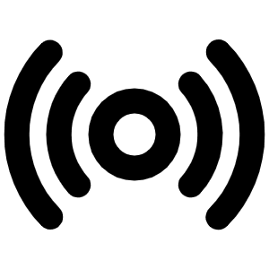 Broadcast Bold Icon from Phosphor Bold Set