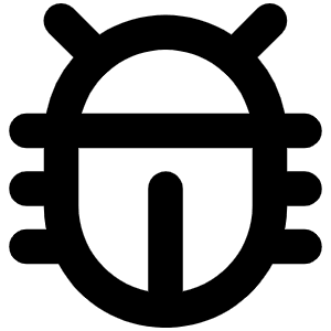 Bug Beetle Bold Icon from Phosphor Bold Set