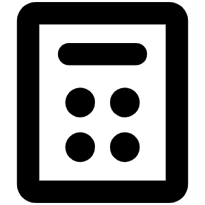 Calculator Bold Icon from Phosphor Bold Set