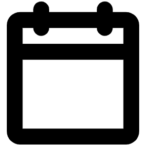 Calendar Blank Bold Icon from Phosphor Bold Set