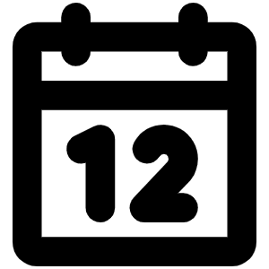 Calendar Bold Icon from Phosphor Bold Set