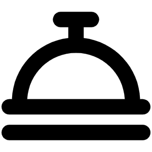 Call Bell Bold Icon from Phosphor Bold Set