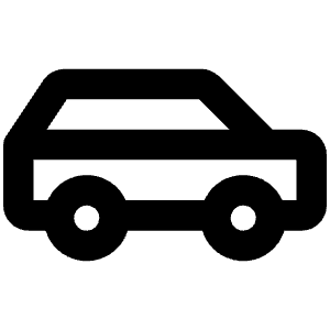 Car Profile Bold Icon from Phosphor Bold Set