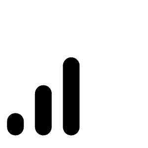 Cell Signal Medium Bold Icon from Phosphor Bold Set
