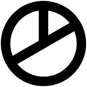 Chart Pie Bold Icon from Phosphor Bold Set