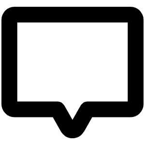 Chat Centered Bold Icon from Phosphor Bold Set