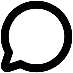 Chat Circle Bold Icon from Phosphor Bold Set