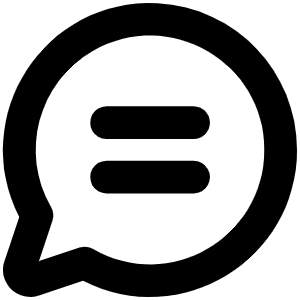 Chat Circle Text Bold Icon from Phosphor Bold Set