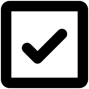 Check Square Bold Icon from Phosphor Bold Set