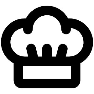 Chef Hat Bold Icon from Phosphor Bold Set