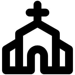 Church Bold Icon from Phosphor Bold Set