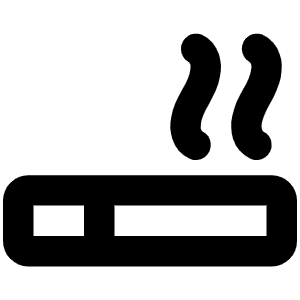 Cigarette Bold Icon from Phosphor Bold Set