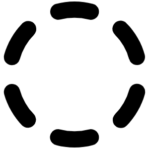 Circle Dashed Bold Icon from Phosphor Bold Set