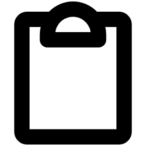 Clipboard Bold Icon from Phosphor Bold Set