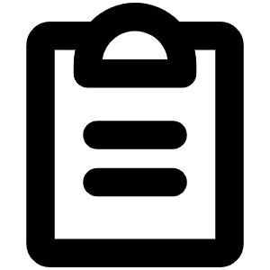 Clipboard Text Bold Icon from Phosphor Bold Set