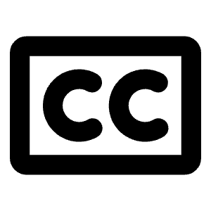 Closed Captioning Bold Icon from Phosphor Bold Set