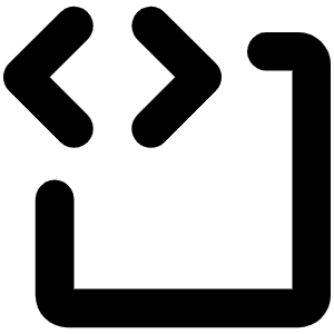 Code Block Bold Icon from Phosphor Bold Set