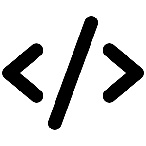 Code Bold Icon from Phosphor Bold Set