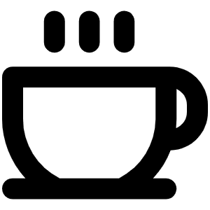 Coffee Bold Icon from Phosphor Bold Set