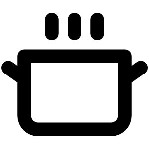 Cooking Pot Bold Icon from Phosphor Bold Set