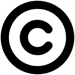 Copyright Bold Icon from Phosphor Bold Set