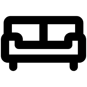 Couch Bold Icon from Phosphor Bold Set