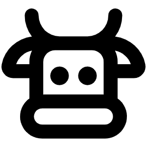 Cow Bold Icon from Phosphor Bold Set