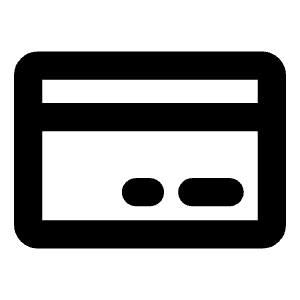 Credit Card Bold Icon from Phosphor Bold Set