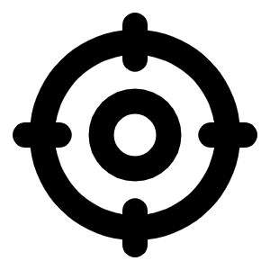 Crosshair Bold Icon from Phosphor Bold Set