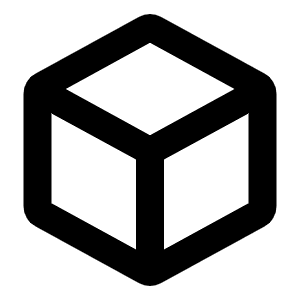 Cube Bold Icon from Phosphor Bold Set
