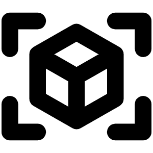 Cube Focus Bold Icon from Phosphor Bold Set