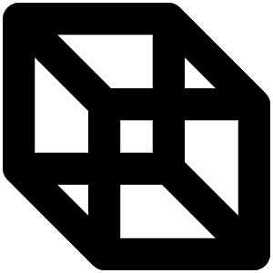Cube Transparent Bold Icon from Phosphor Bold Set