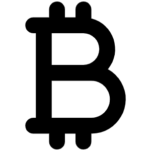 Currency Btc Bold Icon from Phosphor Bold Set