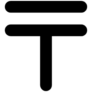 Currency Kzt Bold Icon from Phosphor Bold Set