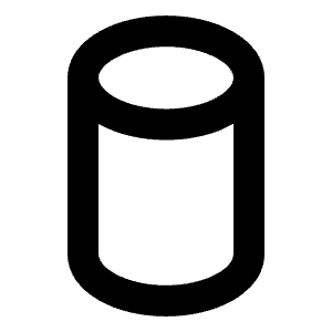 Cylinder Bold Icon from Phosphor Bold Set