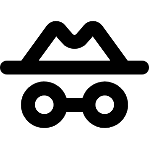 Detective Bold Icon from Phosphor Bold Set