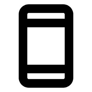 Device Mobile Bold Icon from Phosphor Bold Set