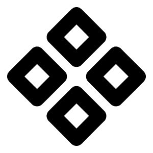Diamonds Four Bold Icon from Phosphor Bold Set