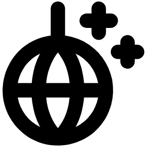 Disco Ball Bold Icon from Phosphor Bold Set