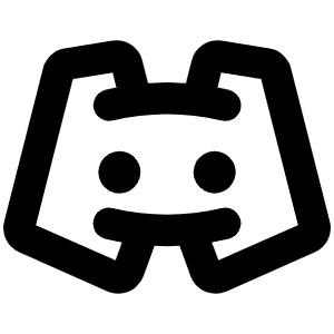 Discord Logo Bold Icon from Phosphor Bold Set