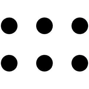 Dots Six Bold Icon from Phosphor Bold Set