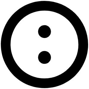 Dots Three Circle Vertical Bold Icon from Phosphor Bold Set