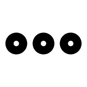 Dots Three Outline Bold Icon from Phosphor Bold Set