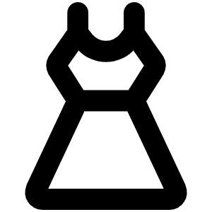 Dress Bold Icon from Phosphor Bold Set